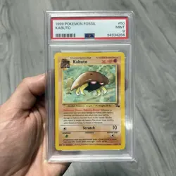Pokemon 1999 Fossil Kabuto #50 PSA 9 - Image 1