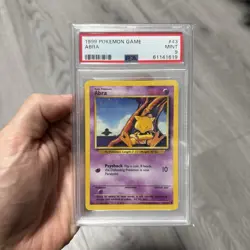 Pokemon 1999 Game Base Set Abra #43 PSA 9 - Image 1