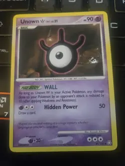 1x Unown W - 80/146 - Uncommon Lightly Played Pokemon Diamond & Pearl - Image 1
