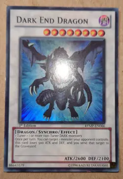 Yugioh YuGiOh! Dark End Dragon - RYMP-EN066 Super Rare 1st Edition - Image 1