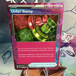 Unfair Stamp Scarlet & Violet Twilight Masquerade Holo Card 165/167 Ace Rare 22 - Image 1
