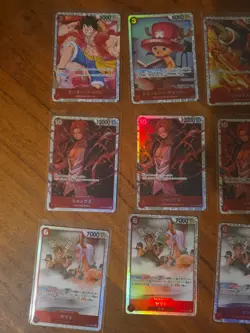 48x japanese one piece super rare RED SR card lot assorted sets - Image 2