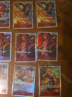 48x japanese one piece super rare RED SR card lot assorted sets - Image 3