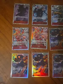 48x japanese one piece super rare RED SR card lot assorted sets - Image 4
