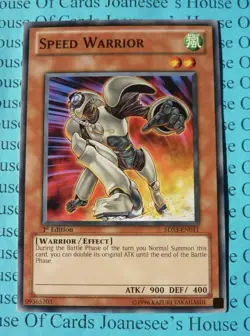 Speed Warrior 5DS3-EN011 Yu-Gi-Oh Card 1st Edition New - Image 1