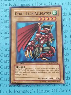 Cyber-Tech Alligator 5DS2-EN003 Yu-Gi-Oh Card 1st Edition New - Image 3