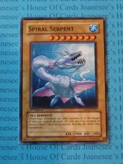 Spiral Serpent 5DS1-EN007 Yu-Gi-Oh Card 1st Edition New - Image 1