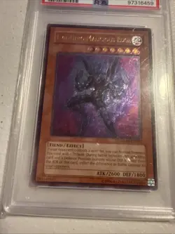 Yugioh - Evil Hero Malicious Edge GLAS-EN003 Ultimate Rare PSA 9 Pop 1 Card - Image 3