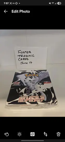Pokemon Card Black Bolt White Flare Booster Box Set of 2 Japanese Shrink - Image 1