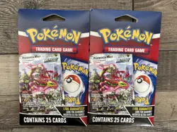 Pokemon Trading Cards Pack - 24 Cards + 1 Foil (2 packs Included W/Purchase) - Image 1