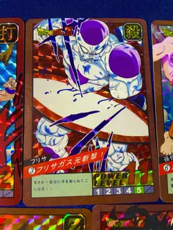 Dragon Ball Z Carddass MAX Holo Prism 5 Card Lot Power Level Goku Japan - Image 3