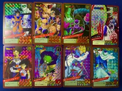 Dragon Ball Z Carddass MAX Holo Prism Card Lot 8 Cards Power Level Japan - Image 1