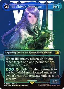 Jill, Shiva's Dominant FOIL BORDERLESS - 0378 - Rare - Final Fantasy FIN MTG - Image 1