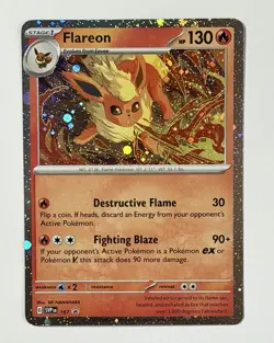 Pokemon TCG - Flareon - SVP 167 - 2025 S&V: Black Star Promo - Cosmo Holo - Image 4