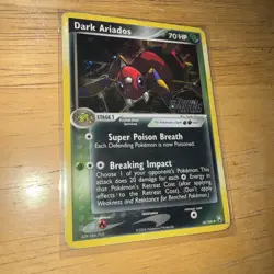 Pokemon Dark Ariados 30/109 ex Team Rocket Returns Reverse Holo Stamp LP - Image 1