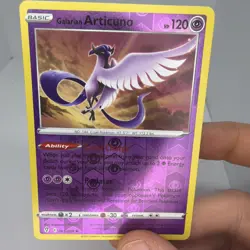 Pokemon TCG Galarian Articuno Evolving Skies 063/203 Reverse Holo Holo Rare - Image 1