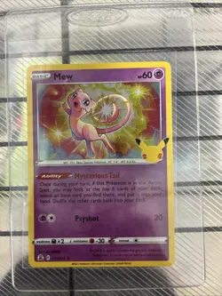 Pokemon Celebrations Mew Holo Rare 011/025 Basic Psychic HP60 2021 English - Image 1