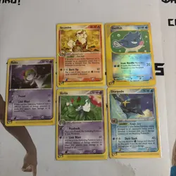 Pokemon e-Reader Lot - Arcanine, sharpedo, reverse holo qwilfish, Expedition RS - Image 1