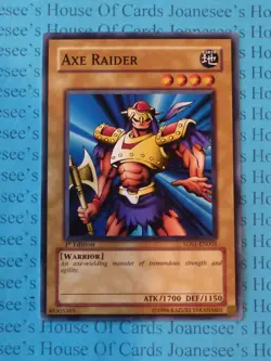 Axe Raider 5DS1-EN003 Yu-Gi-Oh Card 1st Edition New - Image 1