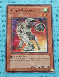 Speed Warrior 5DS2-EN015 Yu-Gi-Oh Card 1st Edition New - Image 1