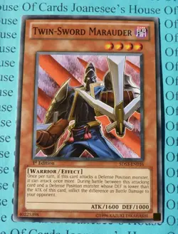 Twin-Sword Marauder 5DS3-EN016 Yu-Gi-Oh Card 1st Edition New - Image 1