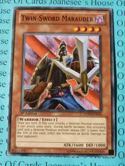 Twin-Sword Marauder 5DS3-EN016 Yu-Gi-Oh Card 1st Edition New - Image 3