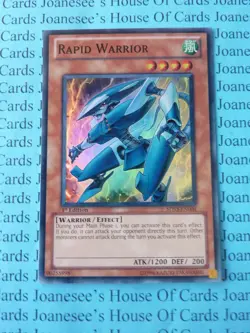 Rapid Warrior 5DS3-EN004 Super Rare Yu-Gi-Oh Card 1st Edition New NM - Image 3