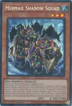 Yugioh! Mermail Shadow Squad - MP25-EN101 - Prismatic Secret Rare - 1st Edition - Image 1