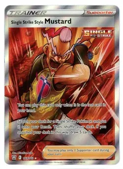 Single Strike Style Mustard 163/163 Battle Styles Pokemon Card - Image 1