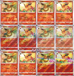 Pokemon TCG Chinese Exclusive Eevee Gem Pack Vol.2 CBB2C Flareon 12 cards set #X - Image 1
