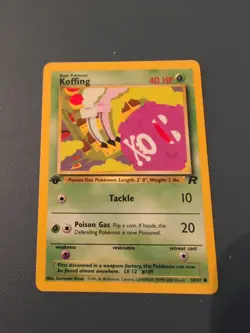 KOFFING - 58/82 - 1st Edition Team Rocket Vintage Pokemon Card - NM - Image 1