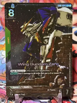 WING GUNDAM ZERO - Gundam Card Game GD01-024 - LR+ Legend Rare - Newtype Rising - Image 1