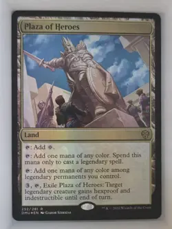 Plaza of Heroes 252/281 DMU Dominaria United Rare NM MTG 2022 - Image 1