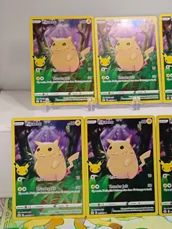 Pokemon Bulk Lot 10 Pikachu Celebrations 005/025 (MOSTLY NEAR MINT) (LIGHT PLAY) - Image 2