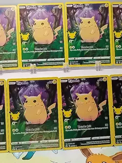 Pokemon Bulk Lot 10 Pikachu Celebrations 005/025 (MOSTLY NEAR MINT) (LIGHT PLAY) - Image 3