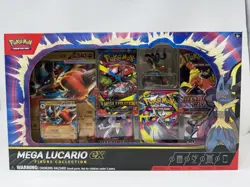 Pokemon TCG Mega Lucario EX Figure Collection Box - Brand New & Sealed - Image 1