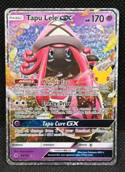 Tapu Lele GX Full Art 60/145 Pokemon Celebrations 2021 Classic Collection - Image 1