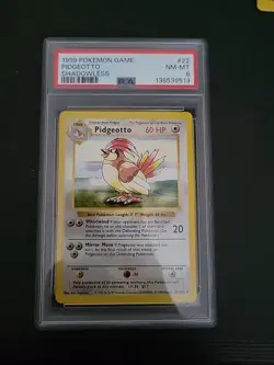 PSA 8 NM-MT Pidgeotto 022/102 Pokemon Base Set Shadowless - Image 1