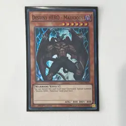 Yugioh Destiny Hero - Malicious DP05-EN011 Ultra Rare 1st Edition MP - Image 1