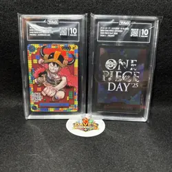 TAG 10 Monkey D. Luffy ONE PIECE DAY 2025 PCC #110 Promos Japanese (2 Cards) - Image 1