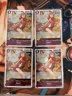 4x One Piece PRB02 Nami English Playset PRB02-012 4 Card Premium Set Best Vol.2 - Image 1