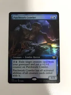 Patchwork Crawler Foil Extended Borderless MTG Magic the Gathering Card Mint VOW - Image 1