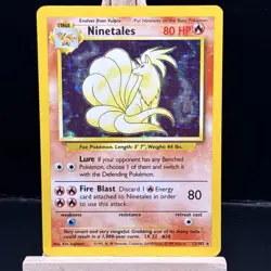Ninetales Holo WOTC Pokemon Card 12/102 Base Set Rare, Vintage 1999 - Image 1
