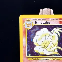 Ninetales Holo WOTC Pokemon Card 12/102 Base Set Rare, Vintage 1999 - Image 2