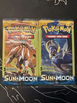 Pokemon TCG Sun & Moon 3 Card Pack - Image 1