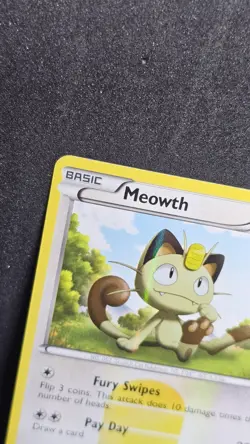 Pokemon TCG Meowth Holo Secret Rare Noble Victories Card 102/101 NM/EXC - Image 2