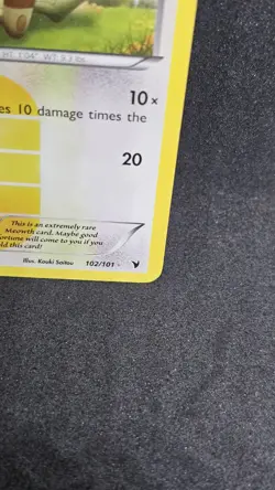 Pokemon TCG Meowth Holo Secret Rare Noble Victories Card 102/101 NM/EXC - Image 4