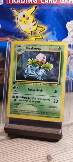 Bisaknosp 30/102 *1. Edition Basis Set Ger 🇩🇪 Pokemon TCG 1999 Vintage ⭐ EX - Image 1