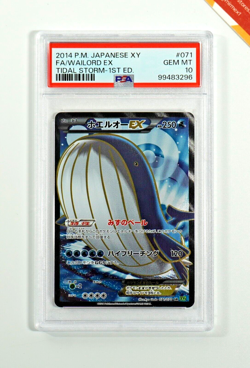 Pokemon PSA 10 Wailord Ex #071 Holo 1st Edition Tidal Storm 2014 Japanese - Image 1