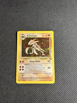 Pokemon TCG Kabutops 9/62 Fossil Holo MP - Image 3